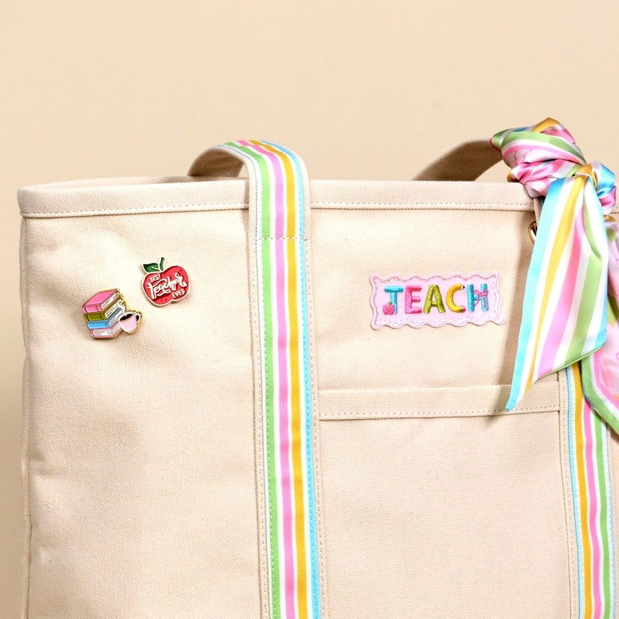Alternate view of The Darling Canvas Tote - School's in Session by The Darling Effect