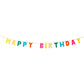 Rainbow Happy Birthday Garland