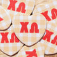 Gingham Heart Button