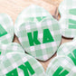 Gingham Heart Button