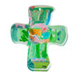 Everlasting Love Acrylic Cross - Green