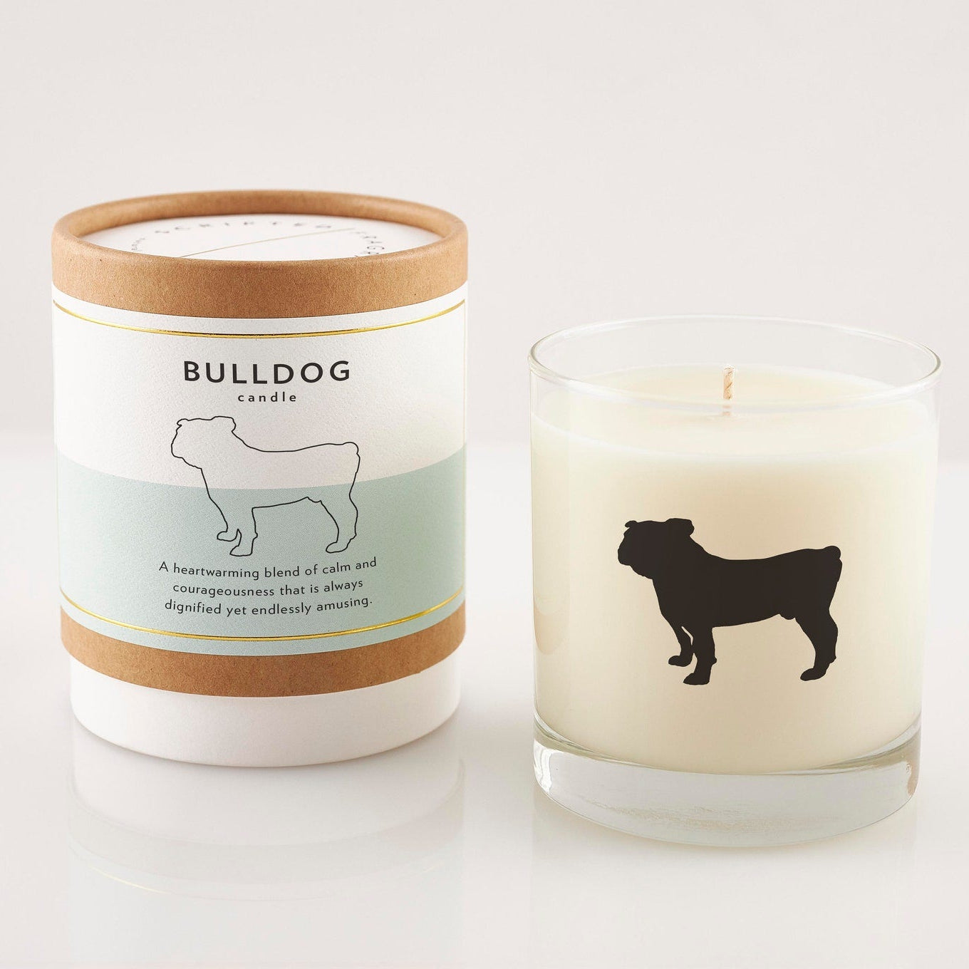 Bulldog Soy Candle in Rocks Glass