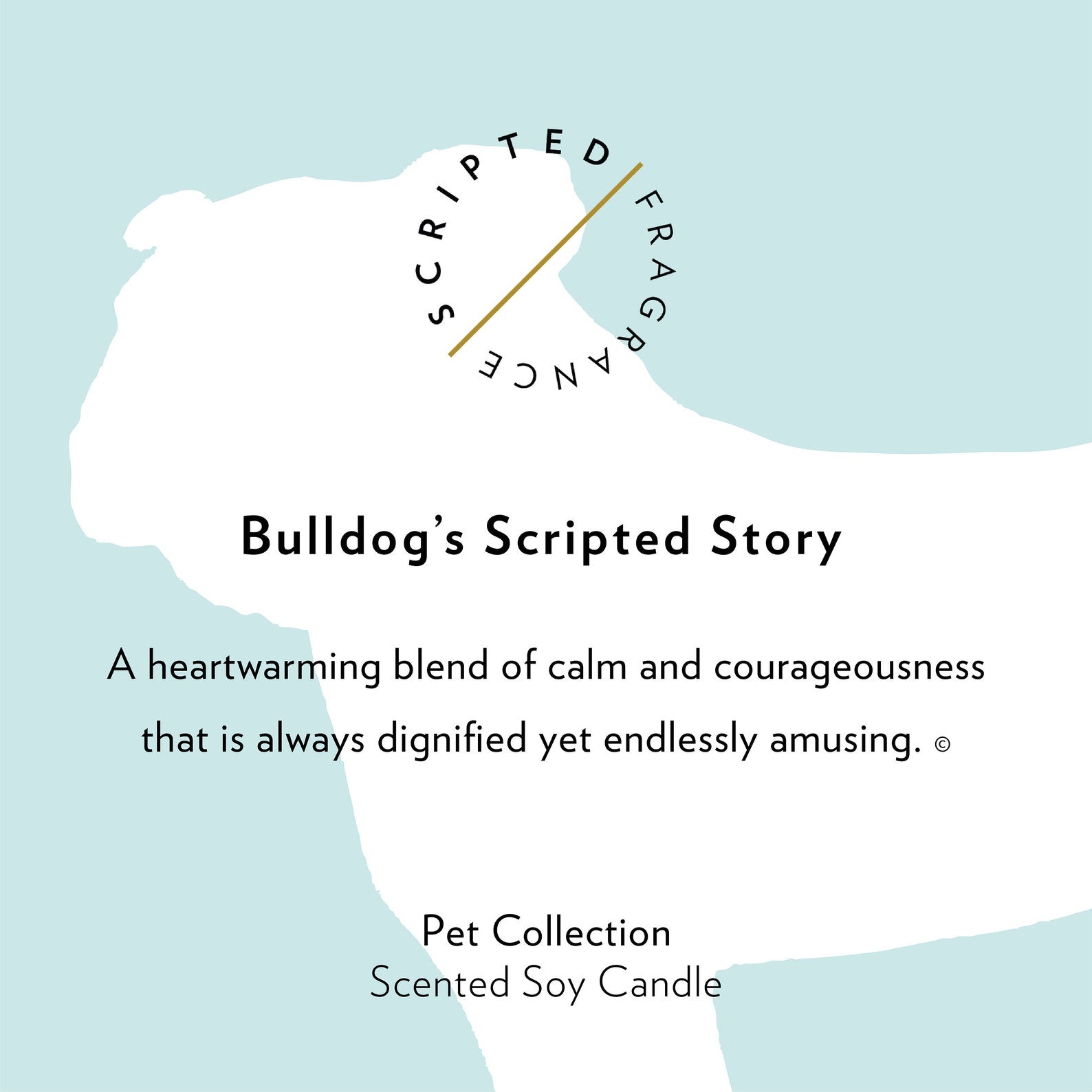 Bulldog Soy Candle in Rocks Glass