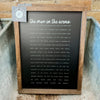 Wood Sign 8x12" - The Man in the Arena