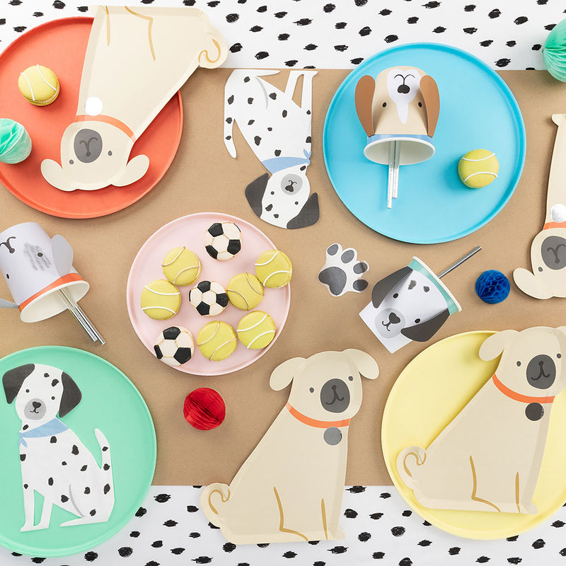 Alternate view of Pug Plates by Meri Meri