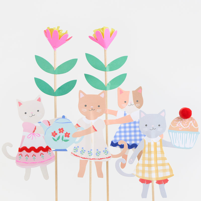 Alternate view of Kitten Club Cake Toppers by Meri Meri