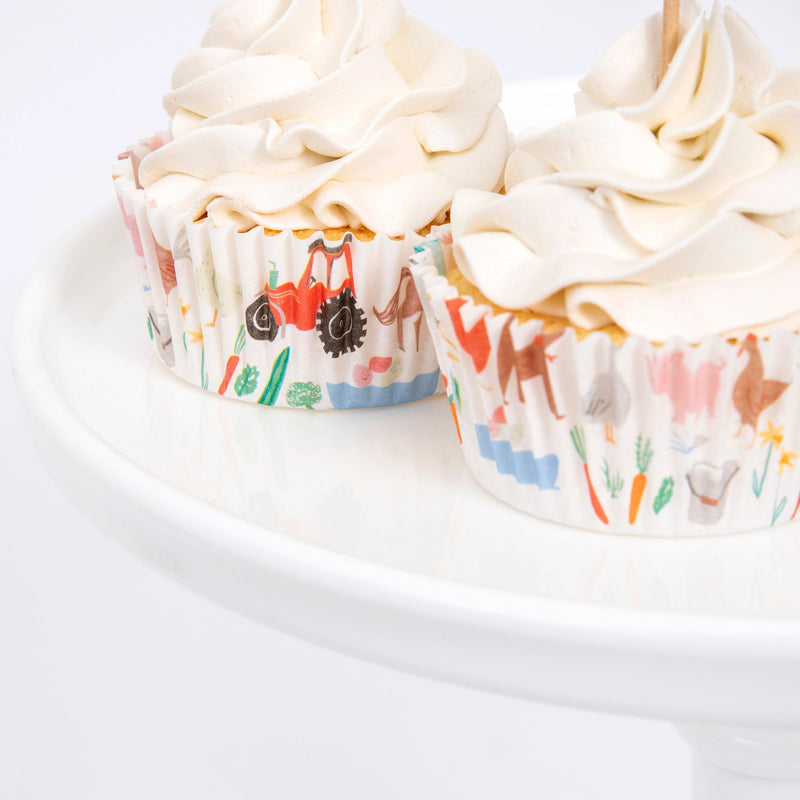 Close-up of On the Farm Cupcake Kit by Meri Meri
