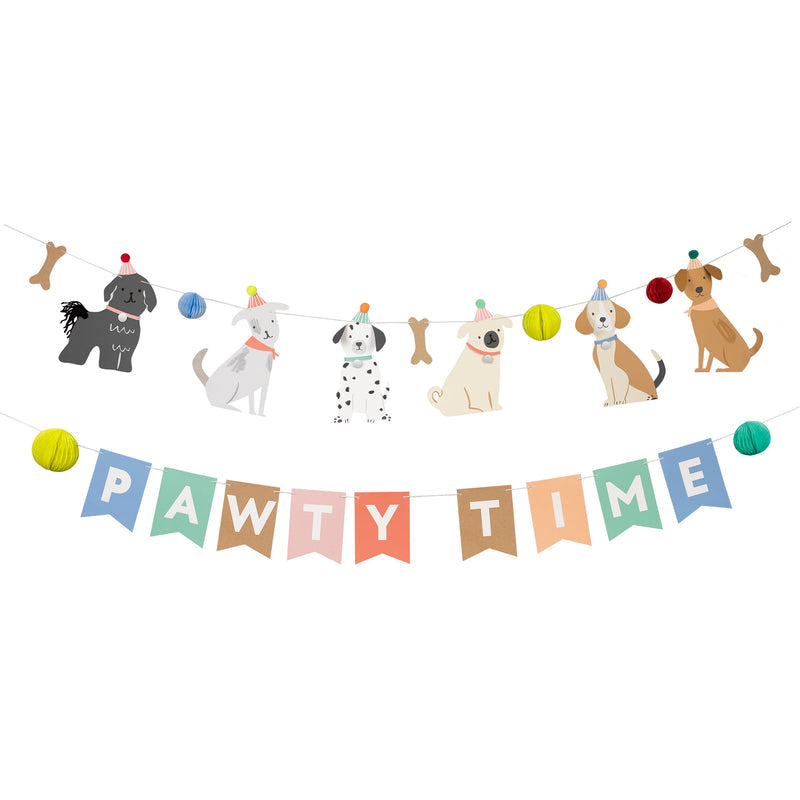 Alternate view of Puppy Party Garland Set, felt by Meri Meri