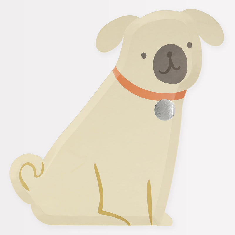 Pug Plates by Meri Meri