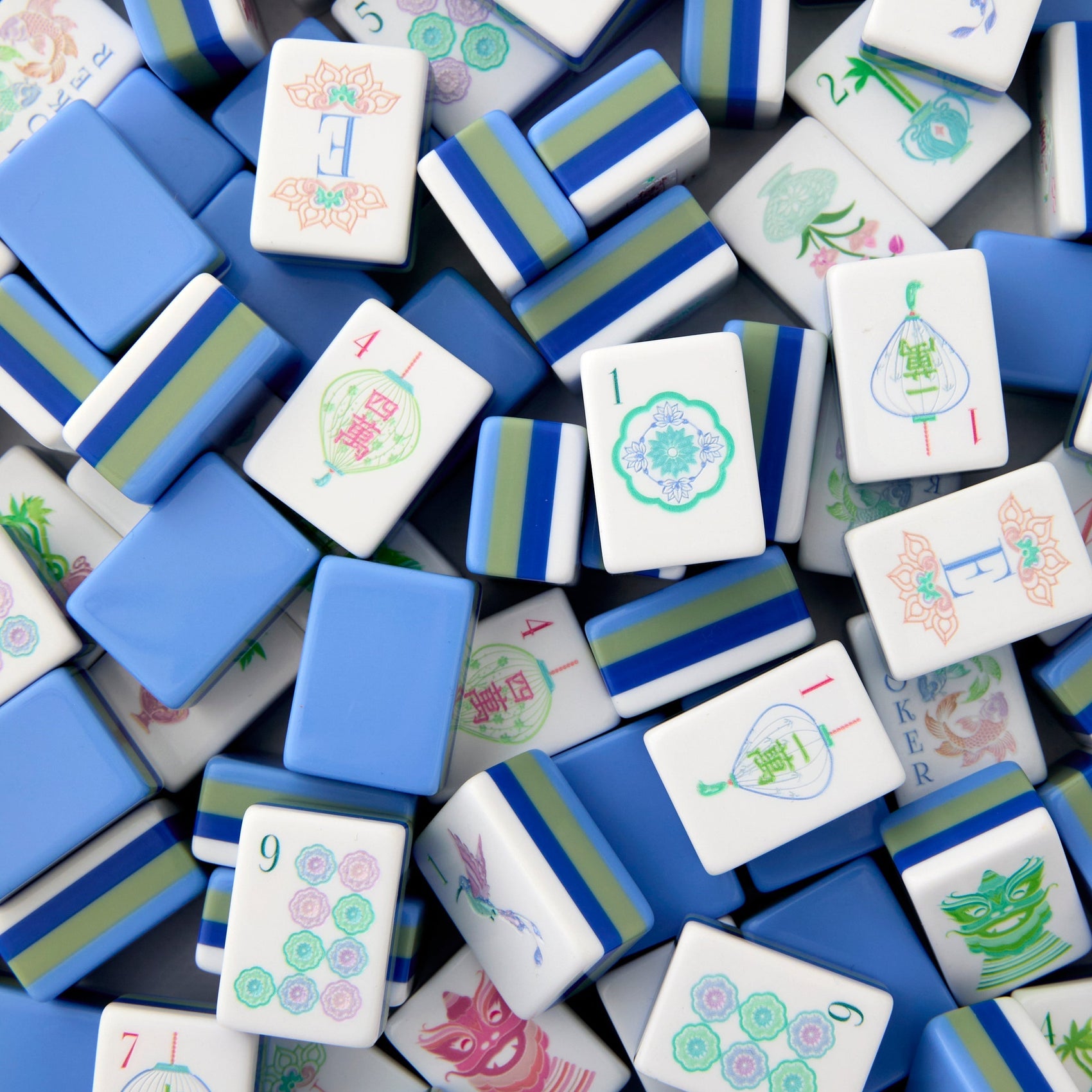Oh My Mahjong Tiles in Moonlight