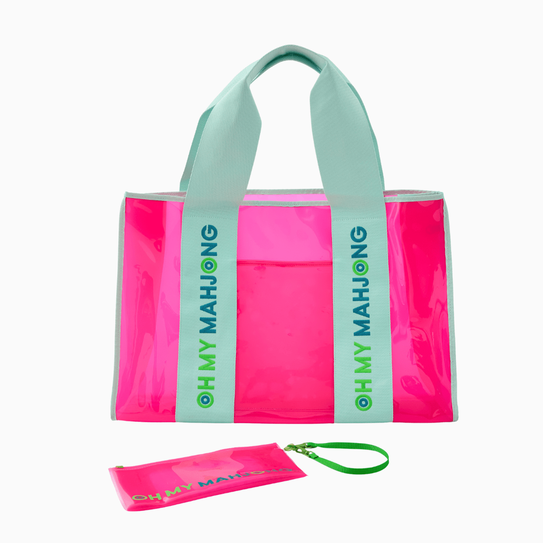 Mahjong Beach Bag in Pink by Oh My Mahjong