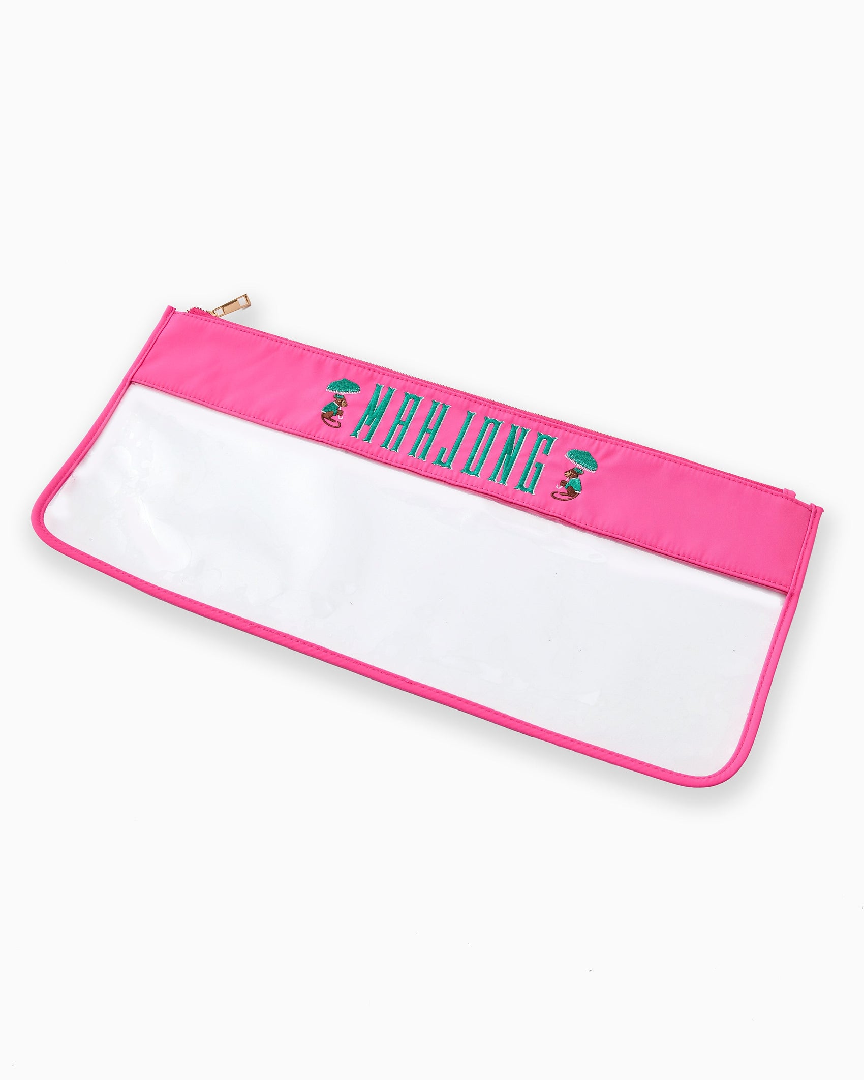 Oh My Mahjong - Tile Bag in Pink Monkey