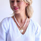 Mother of Pearl Heart Necklace