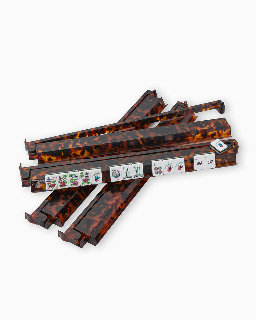 Oh My Mahjong - Rack & Pusher Set in Tortoise