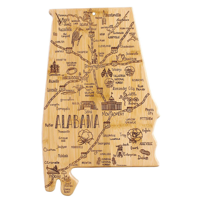 Alabama State Map Cutting Board