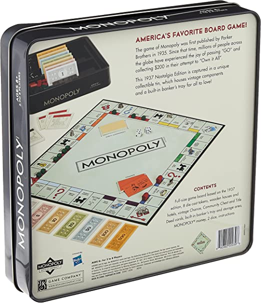 Monopoly Nostalgic Tin